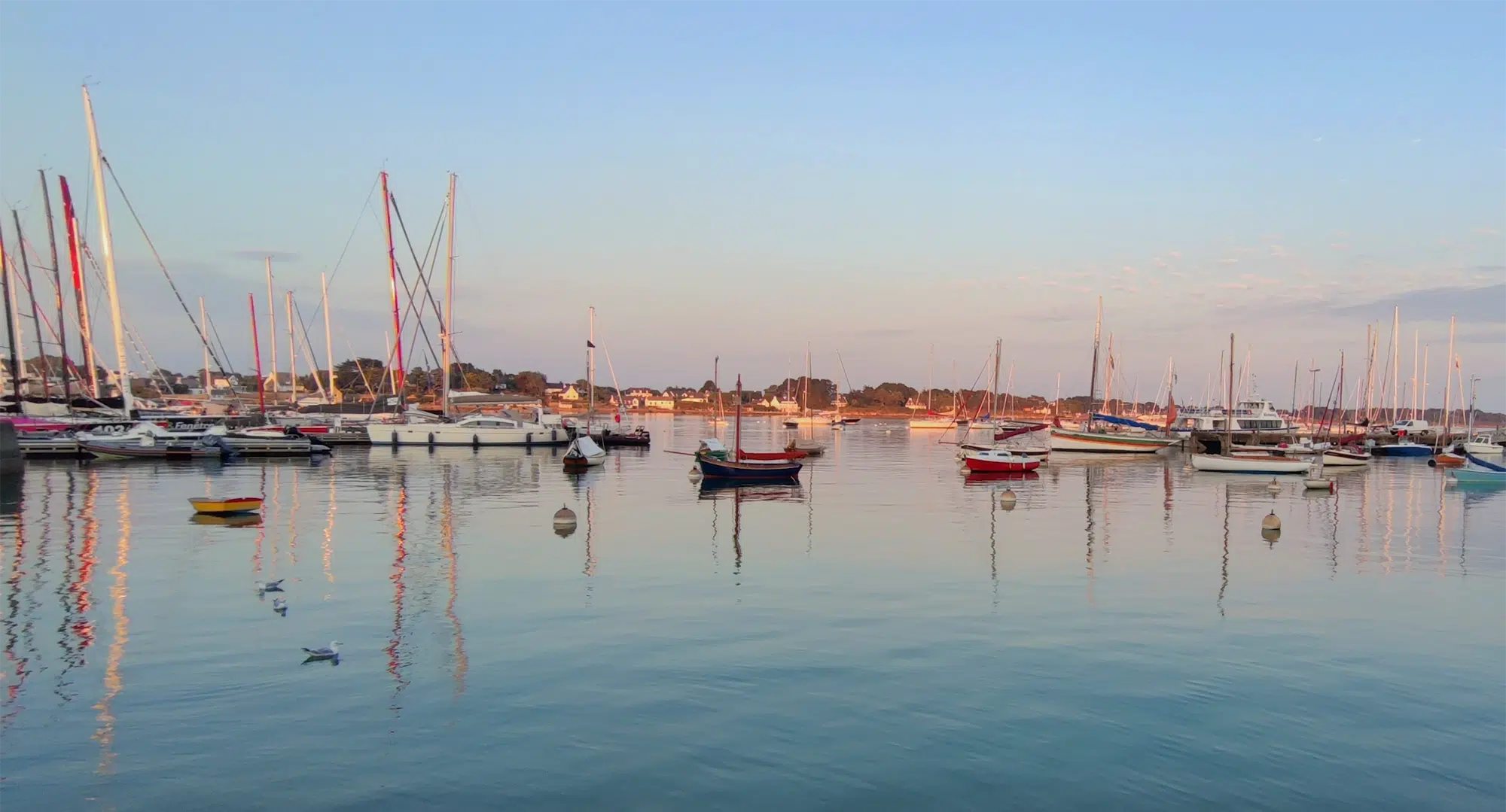 La Trinite sur mer haven zonsondergang